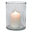 Clear Glass Hurricane Candle Holder, 8"