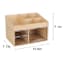 REAL SIMPLE 3-Drawer Bamboo Cosmetic Organizer with Top Storage
