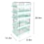 REAL SIMPLE 5-Drawer Acrylic Rolling Cart, Green