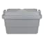 REAL SIMPLE Matte Grey Tote with Lock Latches, Medium