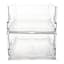 REAL SIMPLE 2-Pack Plastic Collapsible Stack Clear Closet Bins