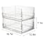REAL SIMPLE 2-Pack Plastic Collapsible Stack Clear Closet Bins