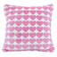 2-Pack Heart Stripe Pink Poly Filled Throw Pillows, 18"