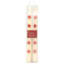 2-Pack Embossed Apple Taper Candles, 10"