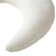 White Sherpa Moon Shaped Throw Pillow
