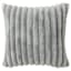 Grey Wide Rib Throw Pillow, 18"