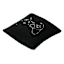 Black Sherpa Game Controller Throw Pillow, 18"
