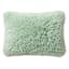 Mint Alpaca Faux Fur Throw Pillow, 14x20