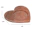 Pink Marble Heart Candle Plate, 7.5"