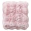 Pink Pom Pom Faux Fur Throw Blanket, 50x60
