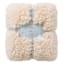 Neutral Faux Fur Oversized Throw Blanket, 60x80