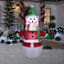 Lighted Shivering Snowman Large Christmas Inflatable, 6.5'