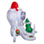Christmas Octopus with Rainbow Wave Lights Inflatable, 7'
