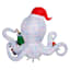 Christmas Octopus with Rainbow Wave Lights Inflatable, 7'