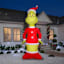 11.5ft Giant Animated Light Head Turning Grinch Inflatable