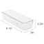REAL SIMPLE Clear Drawer Storage Organizer, 9x3