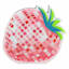 Strawberry Cutout Lacquer Plaque, 7x6.5