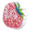 Strawberry Cutout Lacquer Plaque, 7x6.5