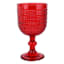 Classic Christmas Red Hobnail Goblet, 12oz