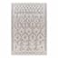 (E546) Eagean Ivory & Blue Moroccan Area Rug, 5x7