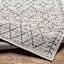 (E546) Eagean Ivory & Blue Moroccan Area Rug, 5x7