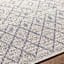 (E546) Eagean Ivory & Blue Moroccan Area Rug, 5x7