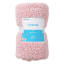 Light Pink Sherpa Throw Blanket, 50x60