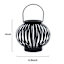 Black Metal LED Tealight Candle Lantern, 4"