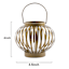Gold Metal LED Tealight Lantern, 4"