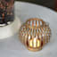 Gold Metal LED Tealight Lantern, 4"