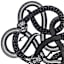 Spellbound Snake Vinyl Table Runner, 53x15.5