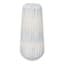 Light Blue White Shibori Vase, 16"