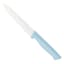 REAL SIMPLE 8-Piece Blue Ribbed Cutlery Block Set with Sharpener