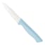 REAL SIMPLE 8-Piece Blue Ribbed Cutlery Block Set with Sharpener
