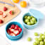 REAL SIMPLE 4-Piece Tonal Green Silicone Round Storage Set