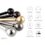 Snugset 1" Nickel Ball No-Tool Curtain Rod, 60-120"