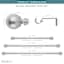 Snugset 1" Nickel Ball No-Tool Curtain Rod, 60-120"