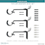 Snugset 1" Black Knob No-Tool Curtain Rod, 60-120"