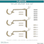Snugset 1" Brass Knob No-Tool Curtain Rod, 60-120"