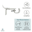Snugset Set of 2 White Adjustable Window Brackets