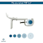 Snugset Set of 2 White Adjustable Window Brackets