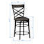 Christina Counter Stool, Grey