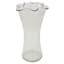 Pie Crust Top Glass Vase, 10"