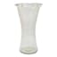 Pie Crust Top Glass Vase, 10"
