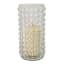 Clear Glass Dot Votive Candle Holder, 8.5"