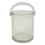 Clear Glass Tealight Candle Holder with Handle, 5.2"