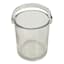 Clear Glass Tealight Candle Holder with Handle, 5.2"