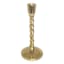 Twisted Gold Taper Candle Holder, 8"