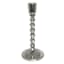 Twisted Silver Taper Candle Holder, 8"