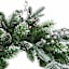 Pre-Lit Snowy Berries Wreath, 24"